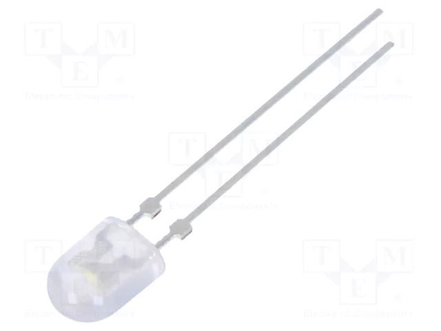 LED; white cold; oval; 5x4mm; 3500mcd; 80/40°; Front: convex; 20mA FORYARD FYL-5464UWW1C-S2