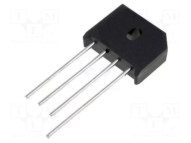 Bridge rectifier: single-phase; Urmax: 200V; If: 8A; Ifsm: 150A YANGJIE TECHNOLOGY KBU802-YAN