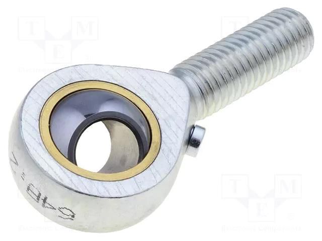 Ball joint; 5mm; M5; 0.8; left hand thread,outside; brass,steel ELESA+GANTER GN648.2-5-M5L-N