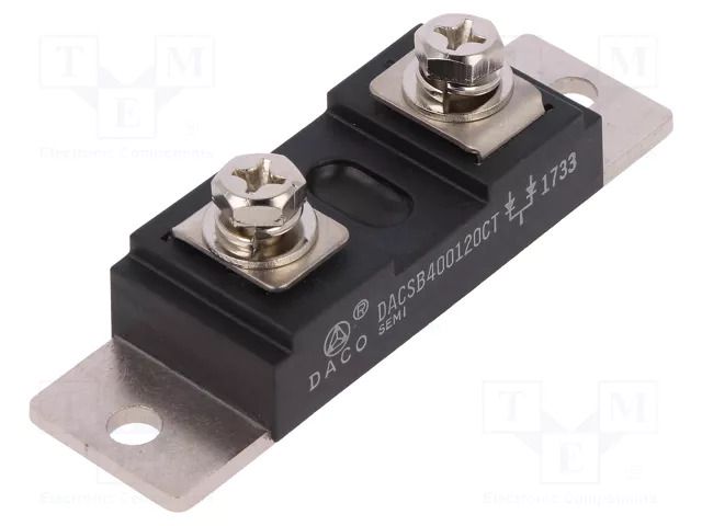 Module: diode; double,common cathode; 1.2kV; If: 200Ax2; Ifsm: 2kA DACO Semiconductor DACSB400120CT-DCO