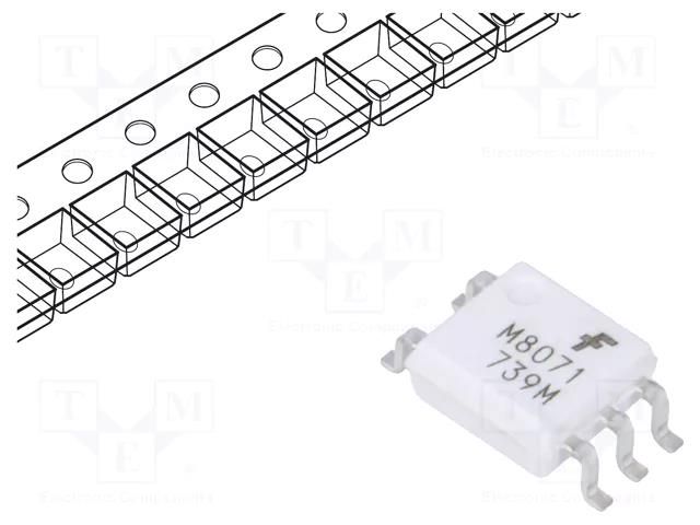 Optocoupler; SMD; Ch: 1; OUT: logic; 3.75kV; 20Mbps; Mini-flat 5pin ONSEMI FODM8071R2