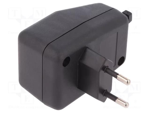 Enclosure: for power supplies; X: 48mm; Y: 71mm; Z: 48mm; black KRADEX Z-13A