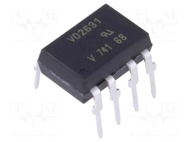 Optocoupler; THT; Ch: 2; OUT: logic; 1.5kV; 10Mbps; DIP8 VISHAY VO2631