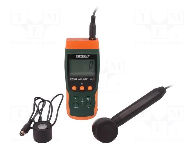 UV; -100÷1300°C; -100÷1100°C; 2/20mW/cm2; RS232,SD; 182x73x47.5mm EXTECH SDL470