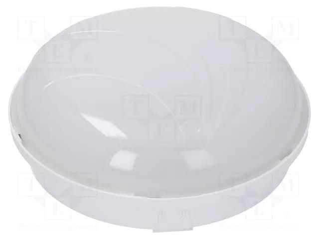 Lamp: lighting fixture; PANDA; polycarbonate; E27; IP65; Ø: 280mm PAWBOL PW-D.3175RM