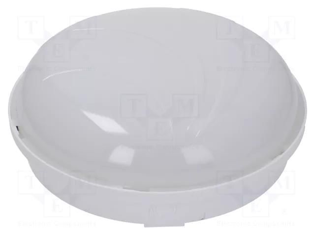 Lamp: lighting fixture; PANDA; polycarbonate; E27; IP65; Ø: 280mm PAWBOL PW-D.3175M