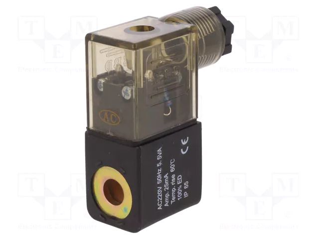 Coil for solenoid valve; IP65; 4.8W; 230VAC; A: 20.8mm; B: 29mm PNEUMAT MS22050-KPL