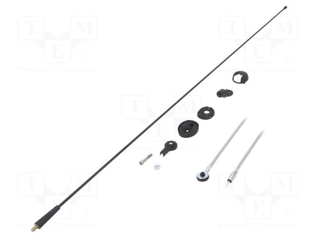 Antenna; car top,automotive; 850mm; AM,FM; universal; 2.7m MTA 7651006