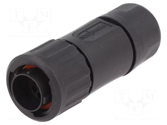 Connector: circular; plug; for cable; PIN: 10; male; w/o contacts AMPHENOL RTS6BS12N10P03