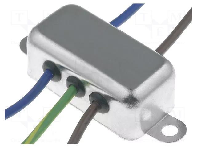 Filter: anti-interference; 250VAC; Cx: 100nF; Cy: 3.3nF; 3.7mH QLT POWER FYK01T1-C