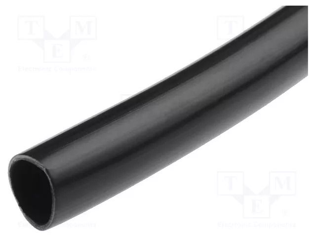 Insulating tube; PVC; black; -20÷80°C; Øint: 4mm; Wall thick: 0.5mm KURANT PCV-4X0.5/BK-100M