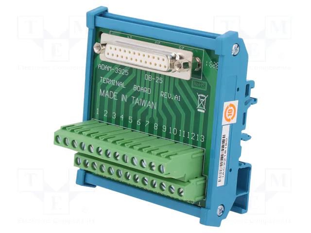 Industrial module: terminal block; for DIN rail mounting ADVANTECH ADAM-3925-AE