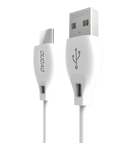 Dudao cable USB Type C 2.1A 1m white (L4T 1m white), Dudao 6970379614679 6970379614679