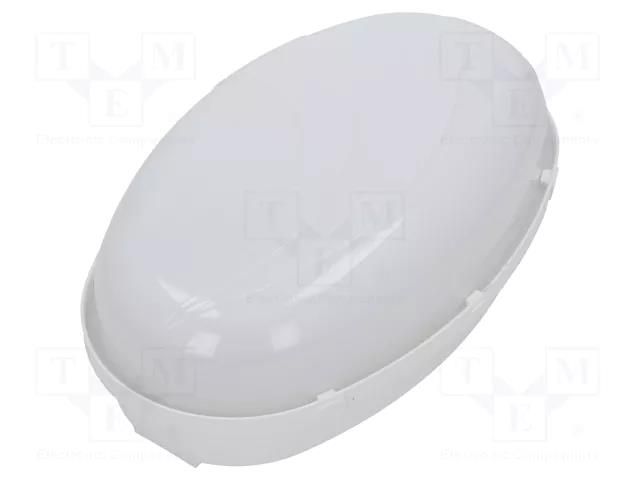 Lamp: lighting fixture; PANDA OVAL; polycarbonate; E27; IP65; oval PAWBOL PW-D.3176M