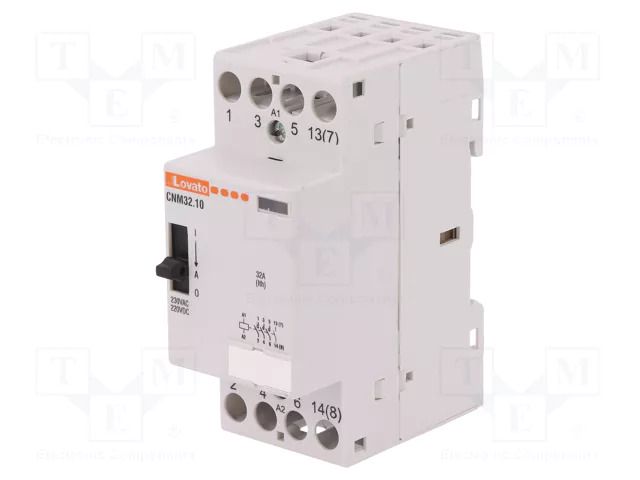 Contactor: 4-pole installation; 32A; 220÷230VAC,220÷230VDC LOVATO ELECTRIC CNM3210220