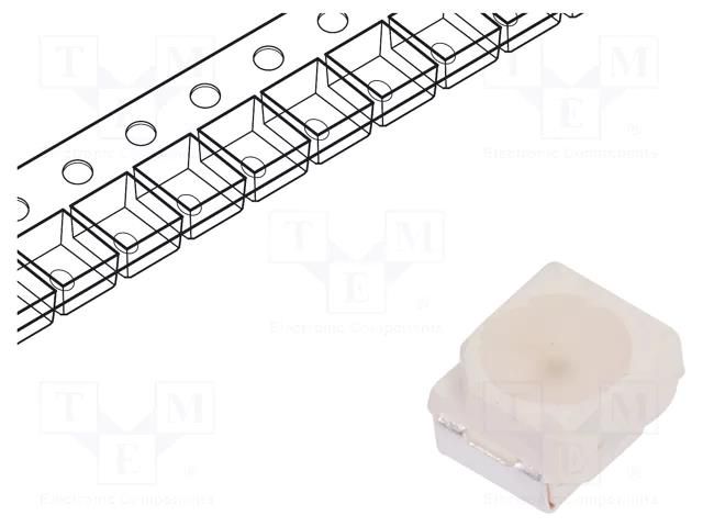 LED; blue; SMD; 3528,PLCC2; 280÷710mcd; 3.2÷3.6VDC; 3.5x2.8x1.9mm LITEON LTST-T680UBWT