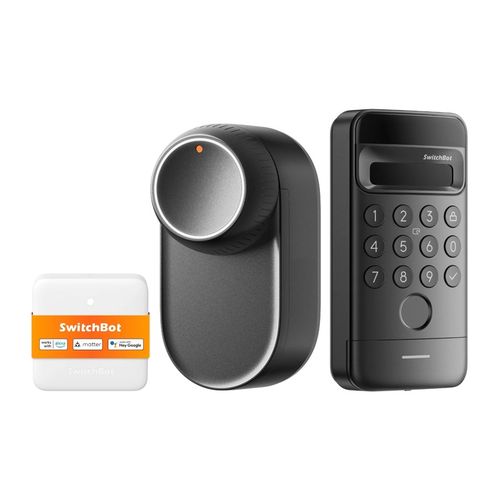 SwitchBot Ultra 3-in-1 smart lock with Hub Mini Matter control panel and Vision keypad, SwitchBot W5600005