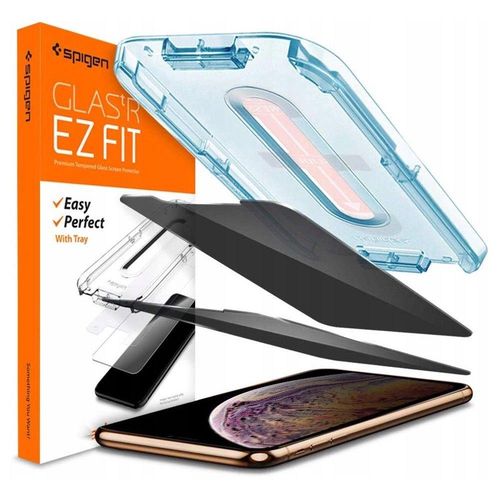 Spigen Glas.tR EZ Fit Privacy Tempered Glass for iPhone 11 / XR, Spigen 8809671018350 8809671018350