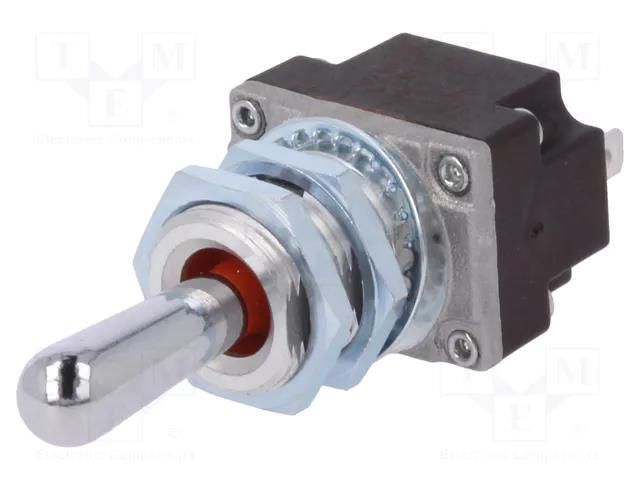 Switch: toggle; Pos: 3; SP3T; (ON)-OFF-(ON); 5A/28VDC; MT; -40÷85°C HONEYWELL 1MT1-7