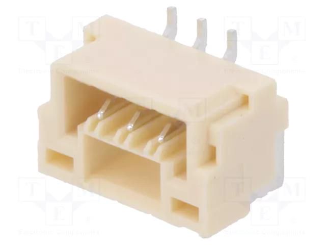 Connector: wire-board; socket; male; PIN: 3; GH; 1A; 50V; vertical JST BM03B-GHS-TBT