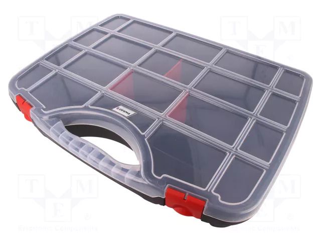 Container: collective; with partitions; polypropylene; black PARAT PAR-5853000391