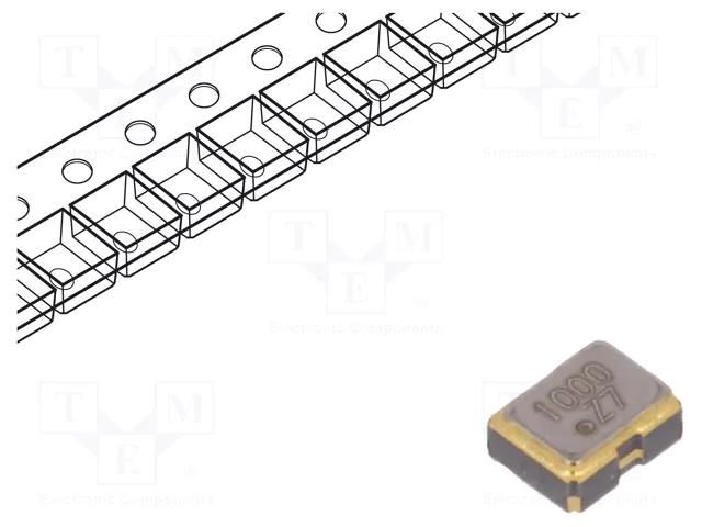 Generator: quartz; 10MHz; SMD; 3.3V; ±25ppm; -40÷125°C; 2x1.6x0.8mm IQD FREQUENCY PRODUCTS 10.00M-IQXO-540A