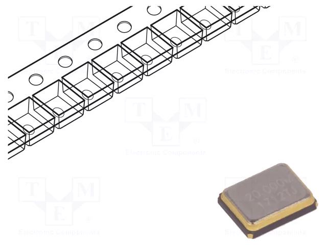 Resonator: quartz; 20MHz; 8pF; SMD; 3.2x2.5x0.8mm IQD FREQUENCY PRODUCTS 20.00M-IQXC-180A