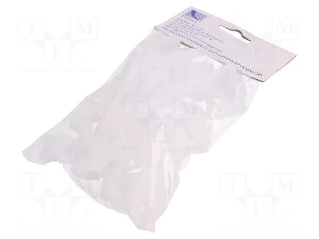 Cable strap clip; white; L: 65mm; 25pcs; UP-22; Ø: 22mm PAWBOL PW-H.7202A