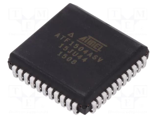 IC: CPLD; SMD; PLCC44; Number of macrocells: 64; I/O: 68; 3÷3.6VDC MICROCHIP TECHNOLOGY ATF1504ASV-15JU44