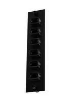 FIBER SUB PANEL, MTP COUPLER, 6POS FSP-MTPA6-BLK-MMBR