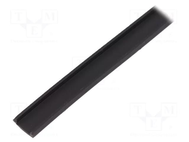 Protective channel; black; UL94V-0; LFPC; 13.2mm HELLERMANNTYTON LFPC132-PO-BK