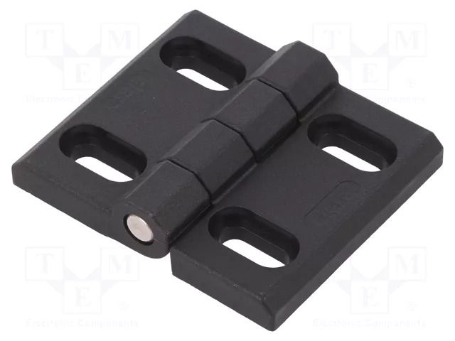 Hinge; Width: 60mm; technopolymer PA; black; H: 70mm ELESA+GANTER CFM60-SL-CH-6