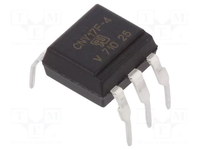 Optocoupler; THT; Ch: 1; OUT: transistor; Uinsul: 5.3kV; Uce: 70V VISHAY CNY17F-4X006