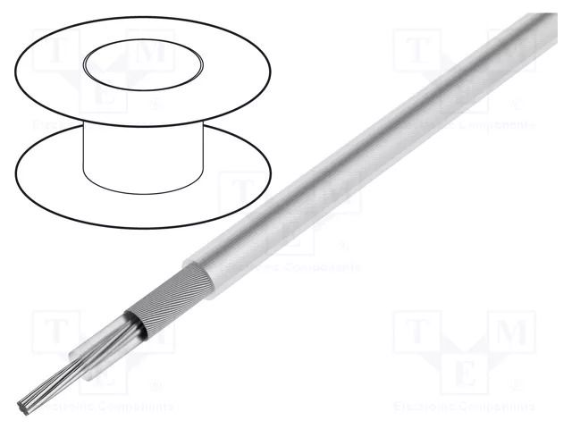 Wire: coaxial; Alpha Essential COAX,Micro Coaxial Cable; Cu; PFA ALPHA WIRE 9444-WH033