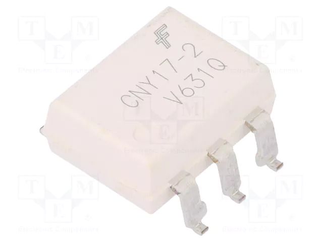 Optocoupler; SMD; Ch: 1; OUT: transistor; 4.17kV; Gull wing 6; CNY17 ONSEMI CNY172SVM