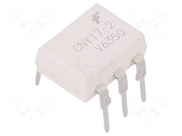 Optocoupler; THT; Ch: 1; OUT: transistor; 4.17kV; DIP6; CNY17 ONSEMI CNY172VM