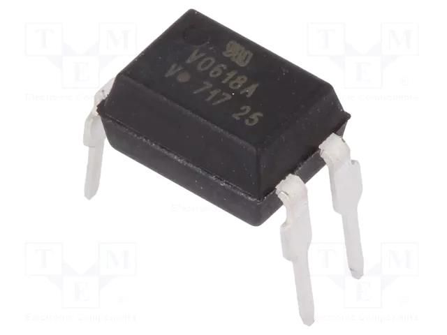 Optocoupler; THT; Ch: 1; OUT: transistor; Uinsul: 5.3kV; Uce: 80V VISHAY VO618A