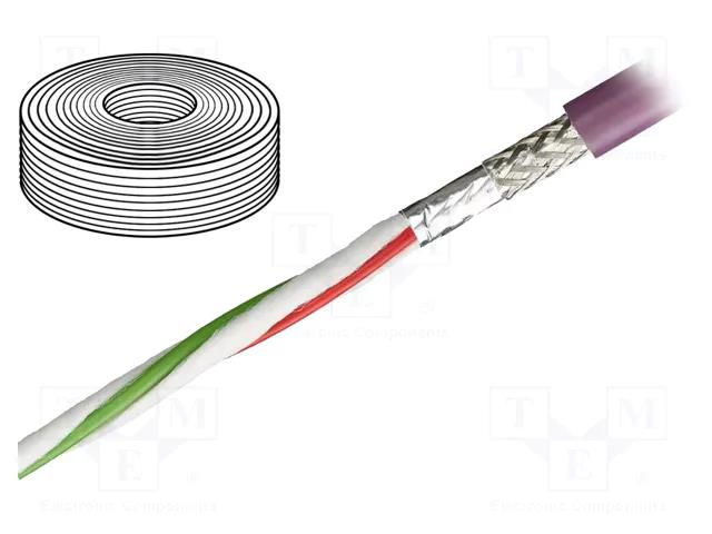 Wire: data transmission; chainflex® CF898; 4x2x0.14mm2; violet IGUS CF898.045