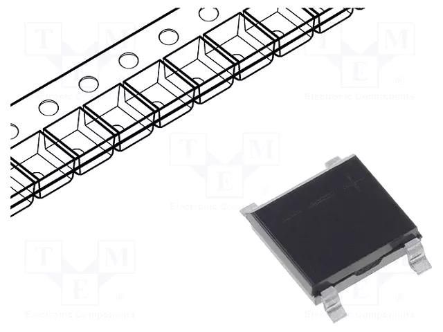 Bridge rectifier: single-phase; Urmax: 800V; If: 0.8A; Ifsm: 25A DC COMPONENTS AB8S-DC
