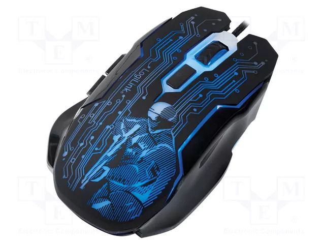 Mouse; black,mix colours; USB; optical,wired; DPI change button LOGILINK ID0137