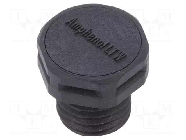 Pressure compensation device; IP68; -40÷125°C; Thread: M12 AMPHENOL VENT-PS1NBK-O8001