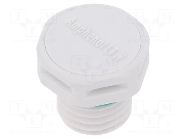 Pressure compensation device; IP68; -40÷125°C; Thread: M12 AMPHENOL VENT-PS1NGY-O8002