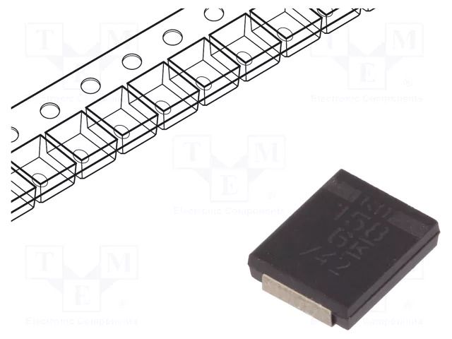 Capacitor: tantalum-polymer; low ESR; 1500uF; 6.3VDC; 945uA; H KEMET T520H158M006ATE055
