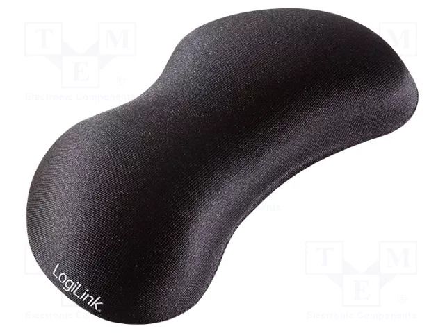 Pad; black; wrist; gel; 140x55x25mm; lycra,silicone LOGILINK ID0136