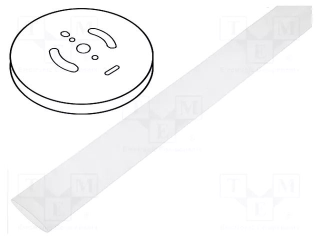 Heat shrink sleeve; 3: 1; 1.5mm; L: 30m; transparent; reel HELLERMANNTYTON TF34-1.5/0.5C30