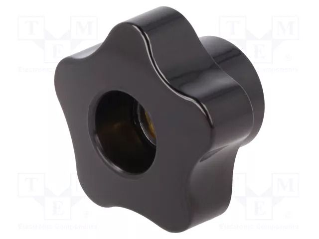 Knob; Ø: 40mm; Int.thread: M10; 18mm; H: 28mm; duroplast PF ELESA+GANTER VC.254/40B-M10