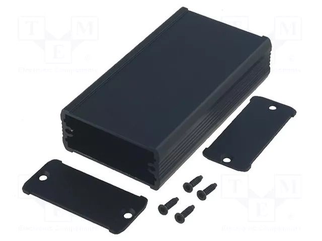 Enclosure: with panel; TUF; X: 55mm; Y: 120mm; Z: 25mm; aluminium FISCHER ELEKTRONIK TUF-55-25-120-SA