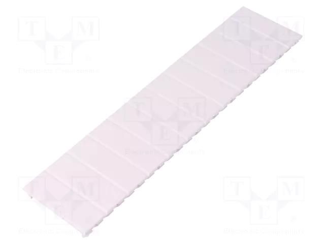 Stopper; ABS; W: 52mm; L: 219mm; for enclosures; white PAWBOL PW-C.2080