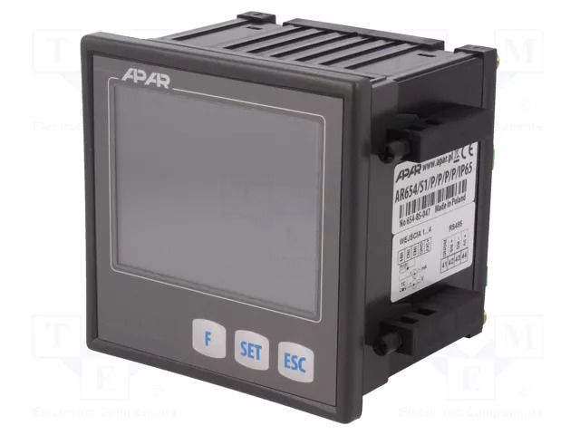 Four channel regulator; 230VAC; on panel,panel; Cutout: 92x89mm APAR AR654/S1/PPPP/IP65