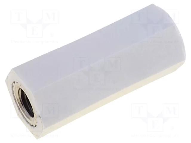 Insulating sleeve; Int.thread: M5; L: 55mm; UL94V-2; polyamide DREMEC TFF-M5X55/DR1188